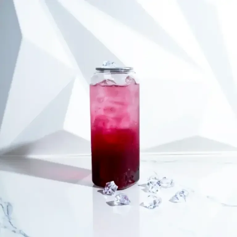 Clear Plastic Can With Aluminum Lid